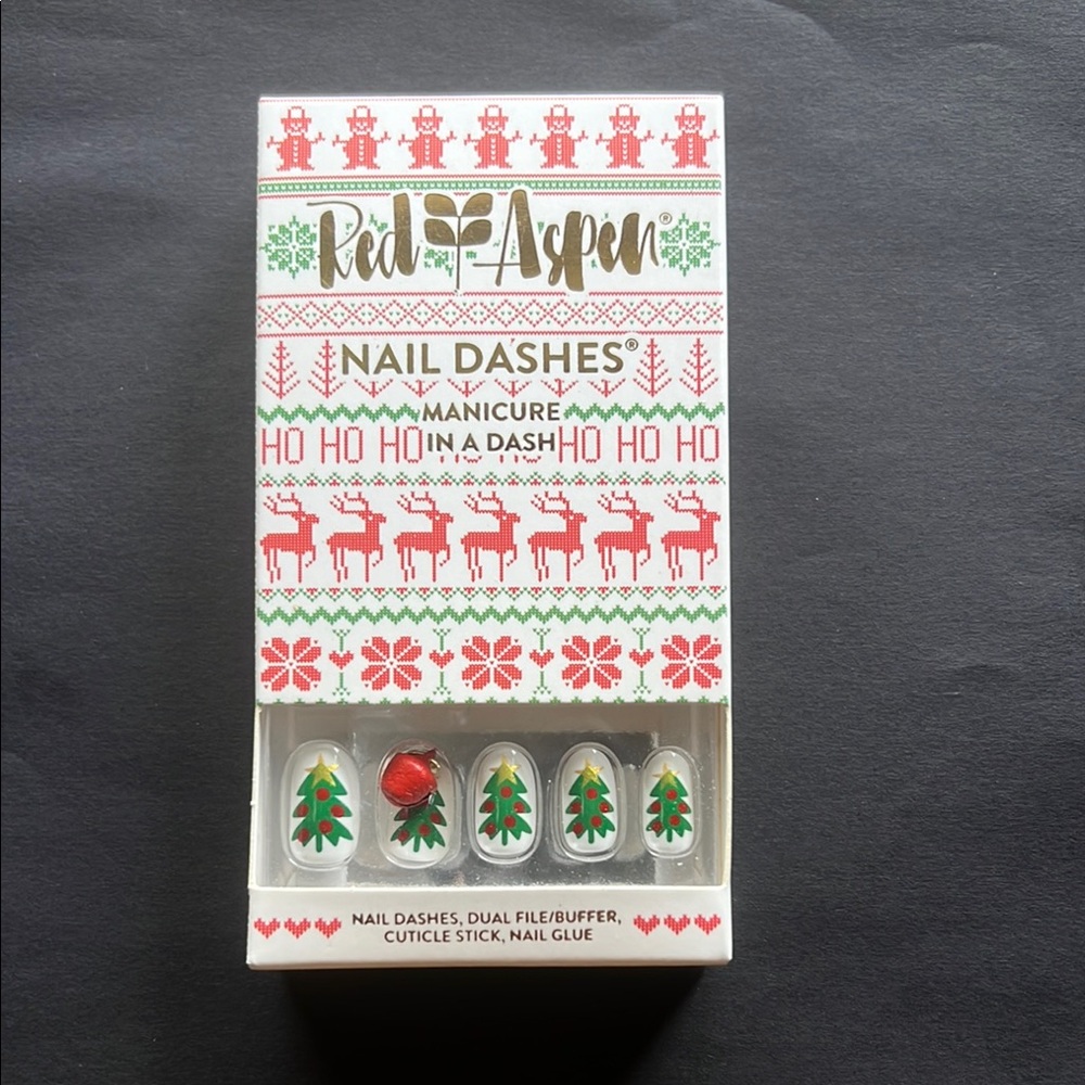 Red Aspen Holiday  Red and Green Nail….